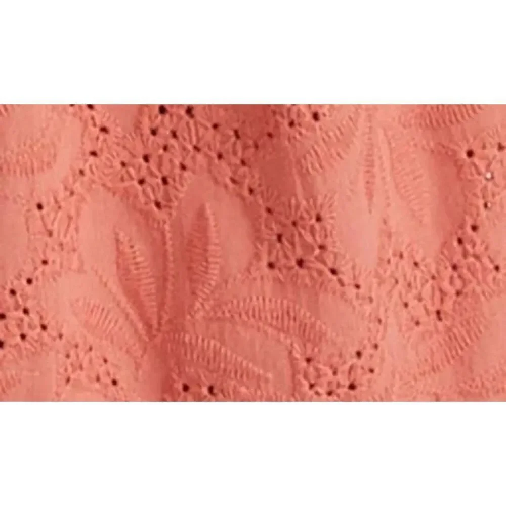 MARINE LAYER Eyelet Willow Midi Dress - Mineral Red Salmon Size Small NWT $168 - Picture 4 of 4